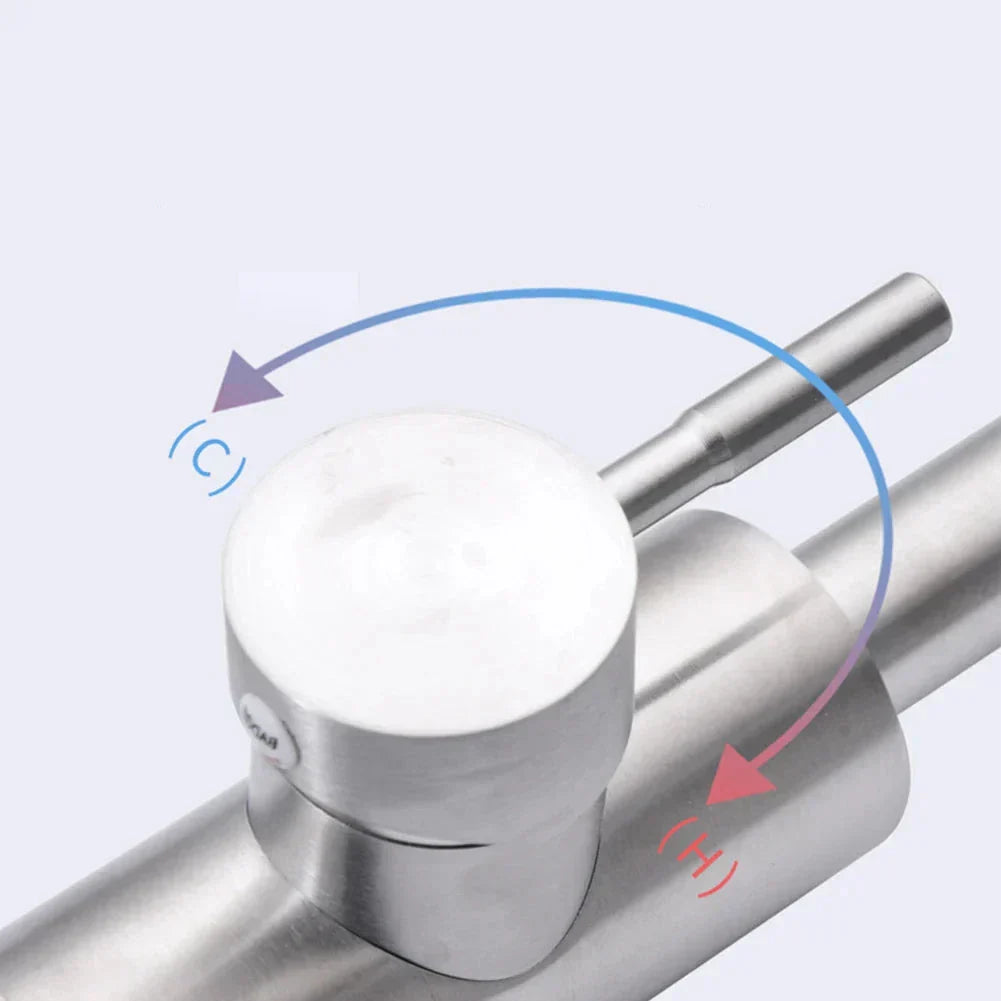 Modern Steel Kitchen Faucet