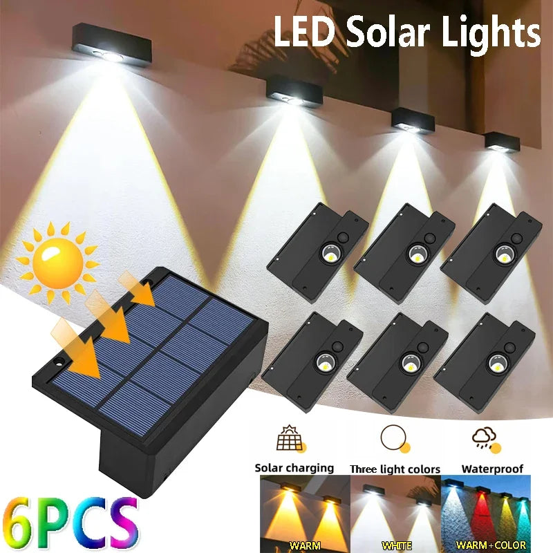 Bright Solar Powered Outdoor Wall Lamp - Luxicro