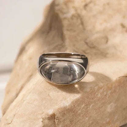 Luxurious Oval Stone Ring Collection