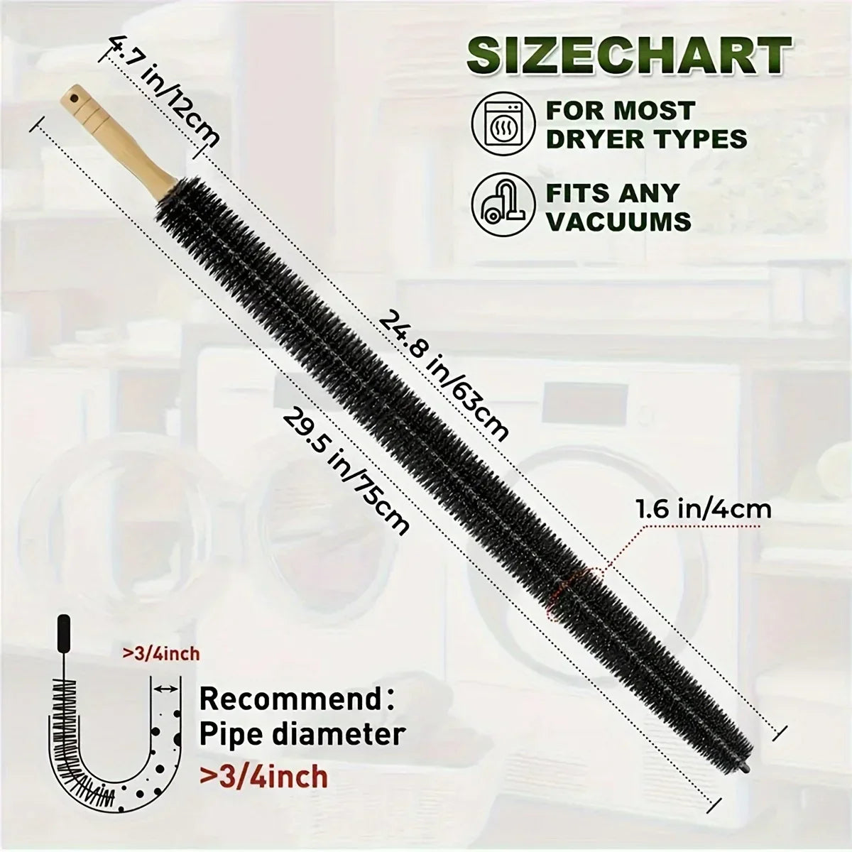 Long Handle Soft Broom for Dusting Tight Spaces