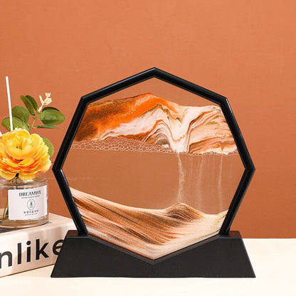 Vibrant Sea Glass Hexagon Table Centerpiece