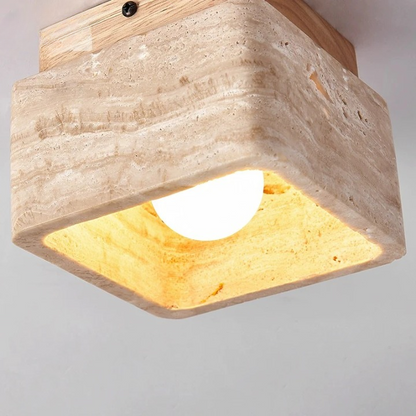 Stylish Wood Flush Mount LED Light
