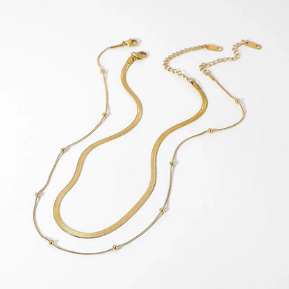 Luxury Bar Chain Stacked Necklace Set