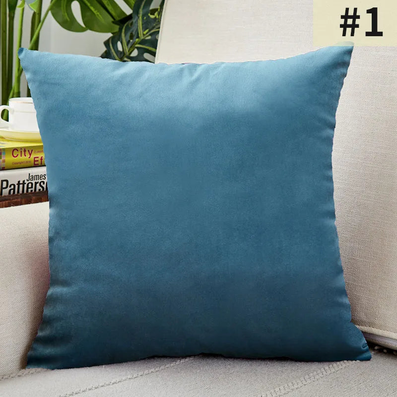 Plush Velvet Pillowcase for Luxury Living Rooms