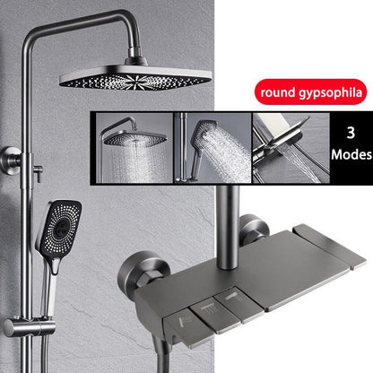 Deluxe Waterfall Shower Head Bath Kit