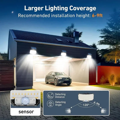 Bright Outdoor Solar Spotlight with Motion Sensor