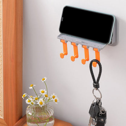 Compact Phone Holder Kitchen Shelf Organizer