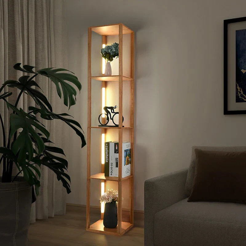 Reclaimed Wooden LED Shelf Light - Luxicro