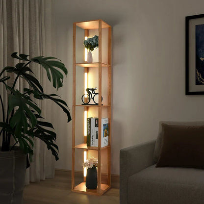 Reclaimed Wooden LED Shelf Light - Luxicro