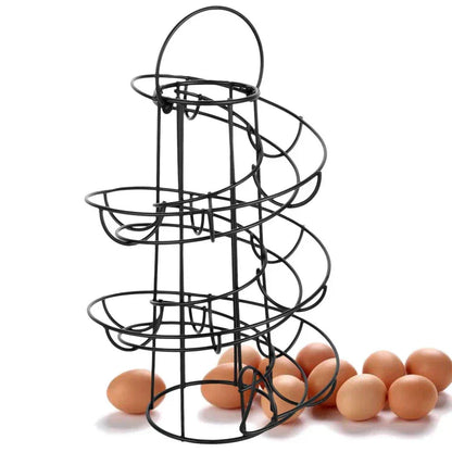Space Saving Spiral Egg Storage Rack - Luxicro