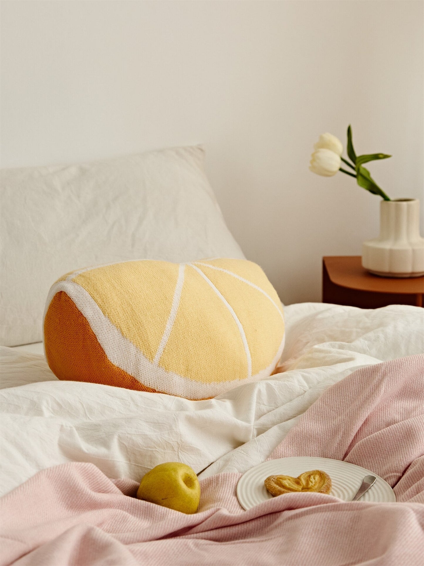 Colorful Fruit Throw Pillow