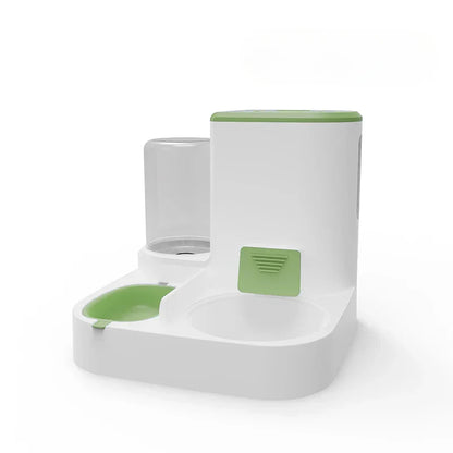 Automatic Pet Food and Water Bowl Feeder Set