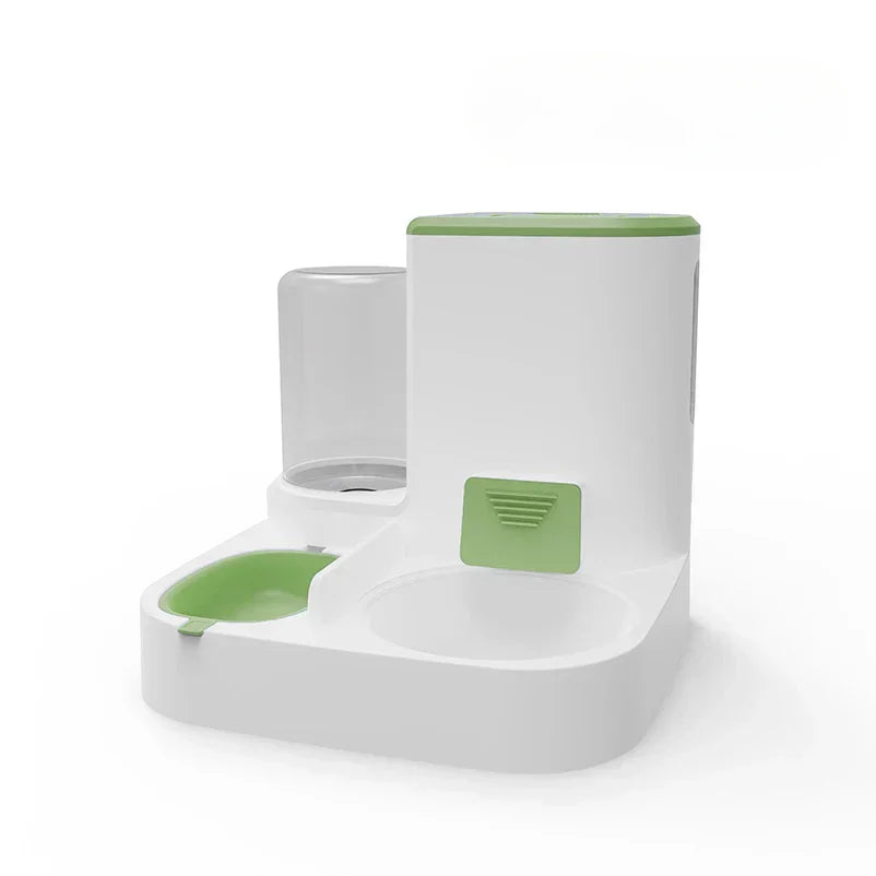 Automatic Pet Food and Water Dispenser Set