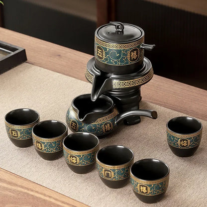 Traditional Asian Dragon Porcelain Tea Set - Luxicro