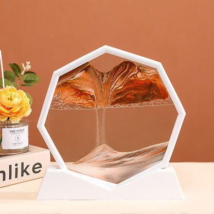 Vibrant Sea Glass Hexagon Table Centerpiece