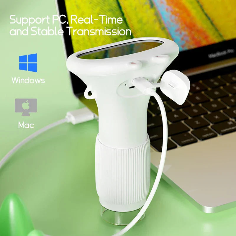 Portable Kids Microscope Set, 2 Inch Pocket Science Kit