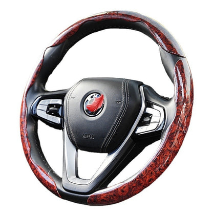 Rough Wood Grain Steering Wheel Wrap