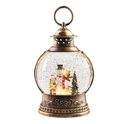 Classic Holiday Snow Globe Desk Lamp
