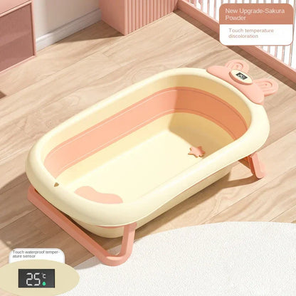 Compact Baby Bathtub with Digital Temperature Control