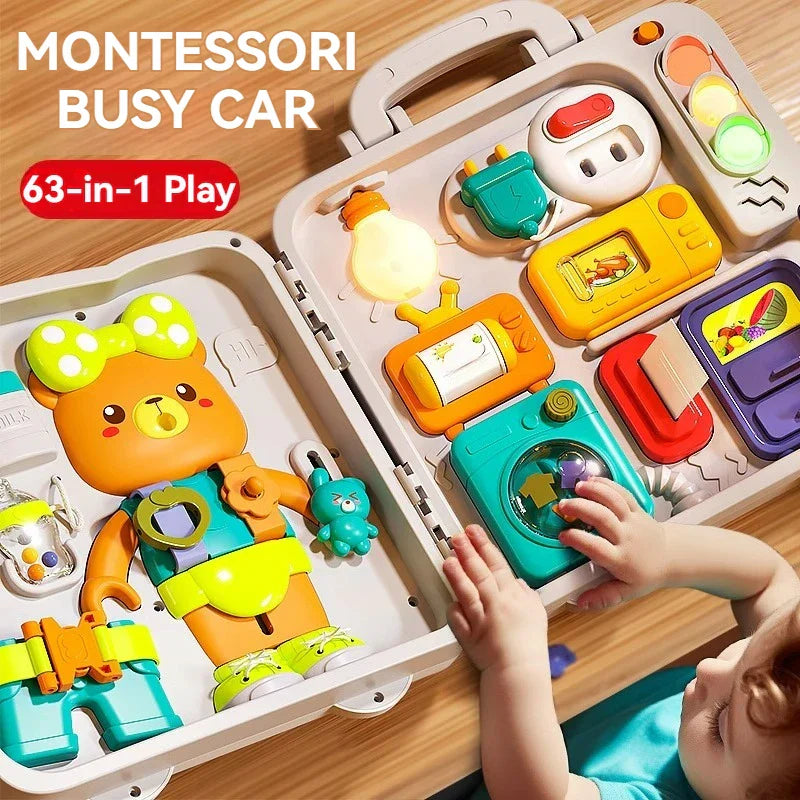 Fun Learning Activity Board for Kids with Lights and Music - Luxicro