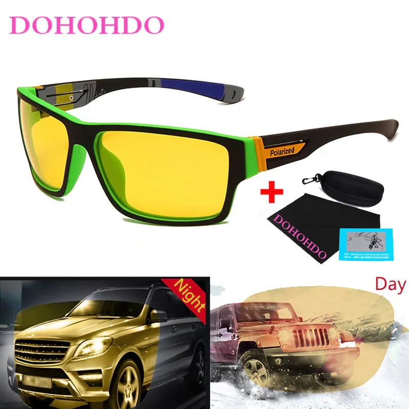 Polarized Night Driving Glasses UV Protection Men Women