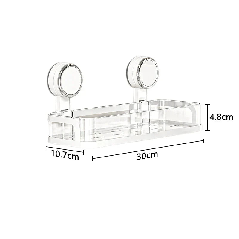 Sticky Mount Storage Shelf for Kitchen and Bath - Luxicro