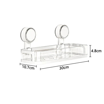 Sticky Mount Storage Shelf for Kitchen and Bath - Luxicro