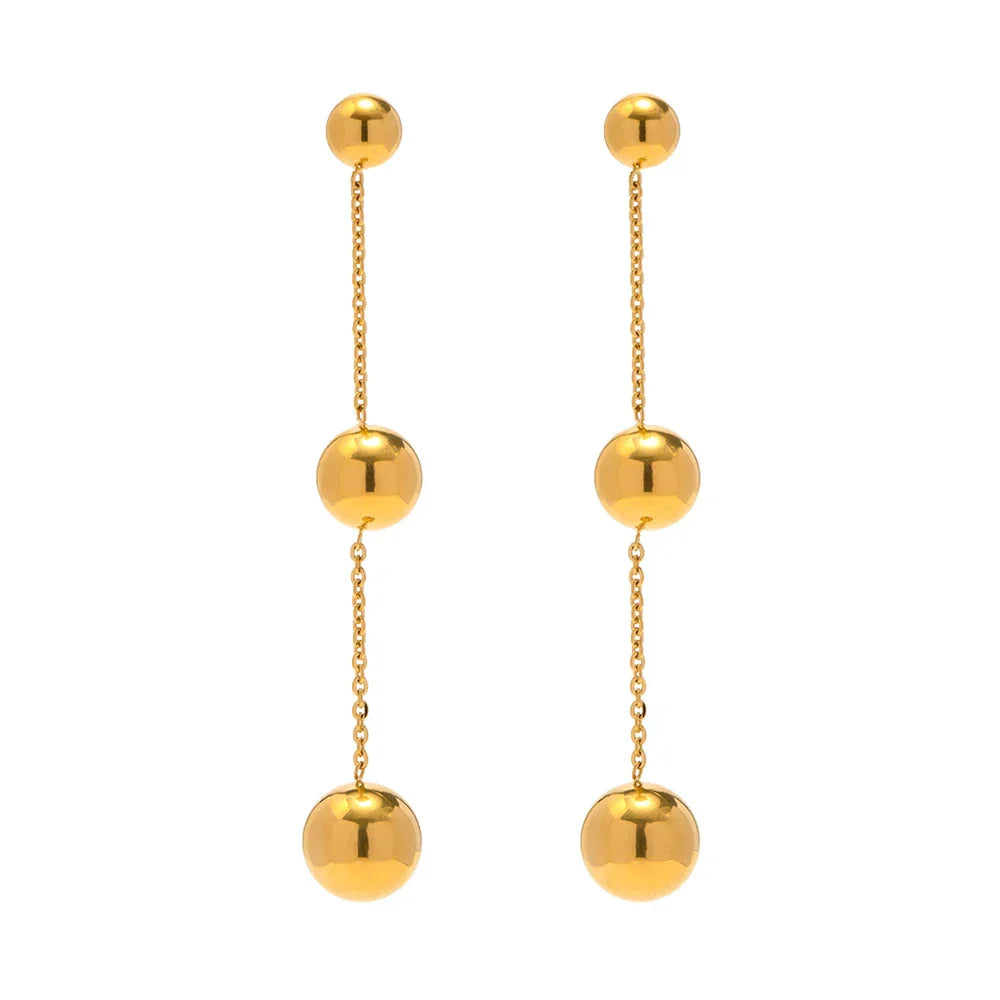 Sparkling Dangling Beaded Chandelier Earrings