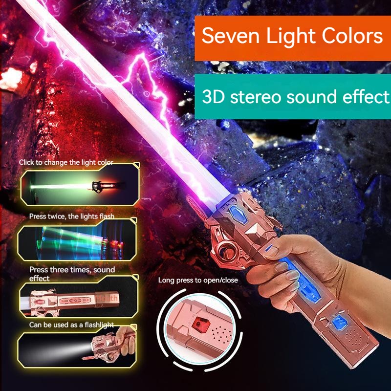 Glowing Extendable LED Light Sword Toy