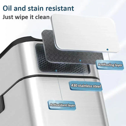 Automatic Stainless Steel Motion Sensor Bin