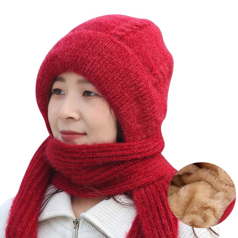 Cozy Soft Hat Scarf Bundle