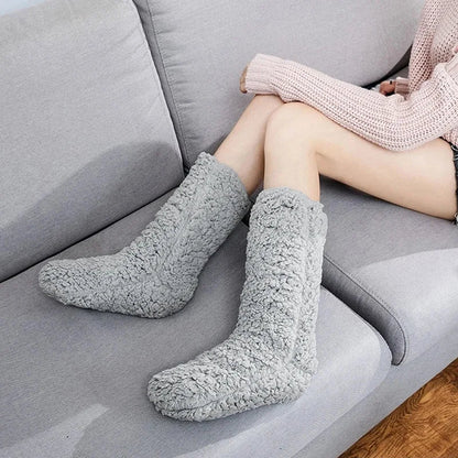 Warm Plush Cashmere Socks for Women