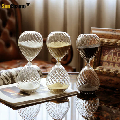 Classic 30Min Glass Hourglass Timer Decor - Luxicro