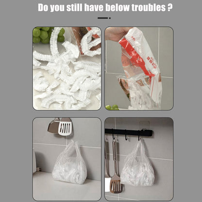 Adhesive Kitchen Bag Storage Container