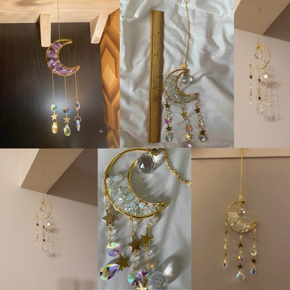 Shiny Crystal Moon Wall Art