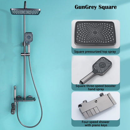 Deluxe Waterfall Shower Head Bath Kit