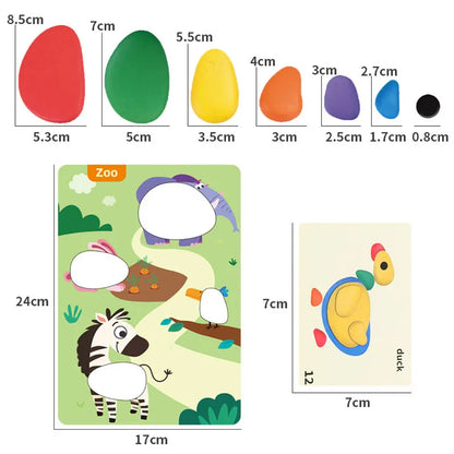 Learning Montessori Color Shape Puzzle Set