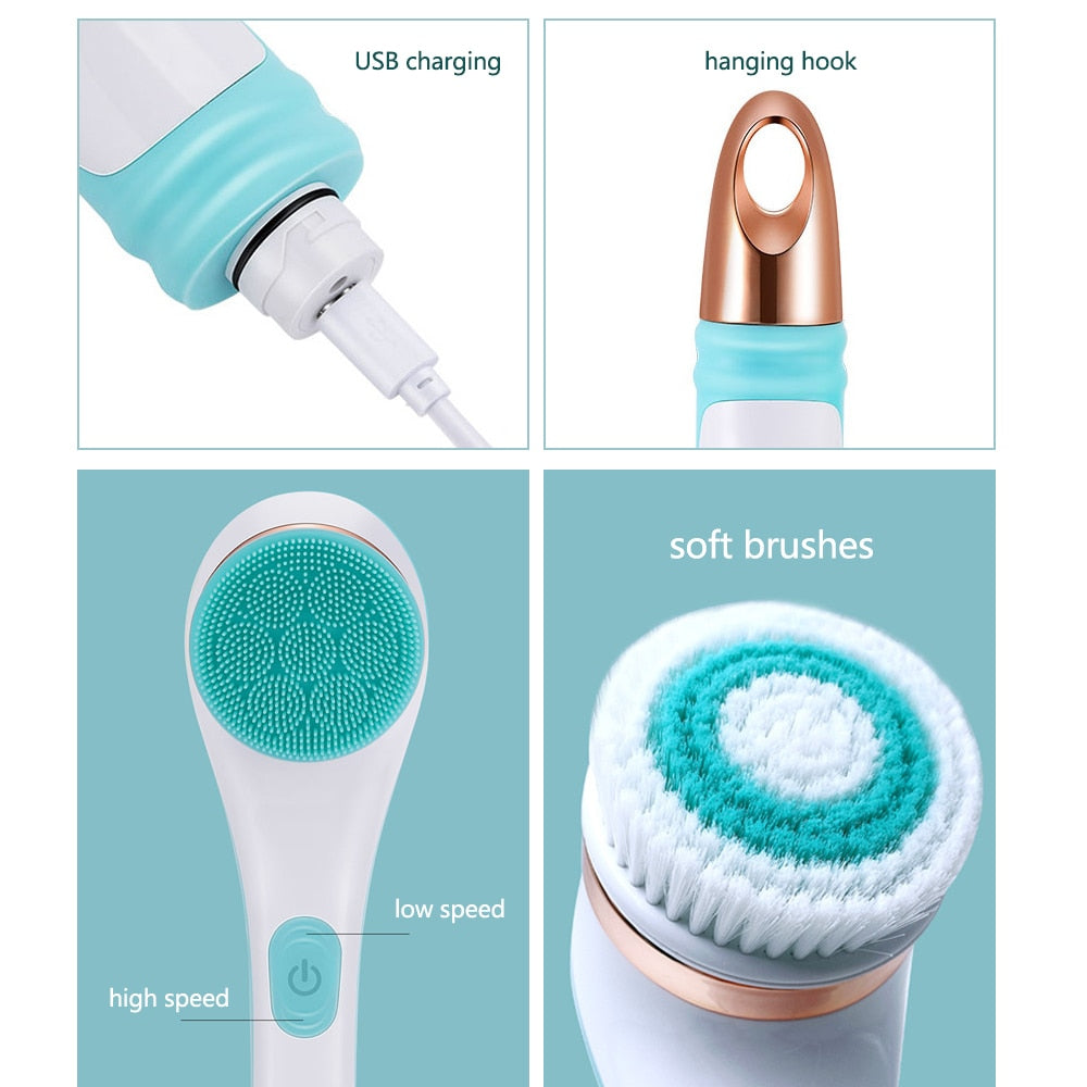 Soft Exfoliating Shower Brush Massager