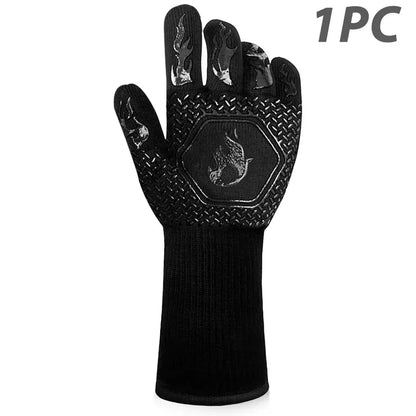 Heat Resistant BBQ Glove with Non Slip Grip