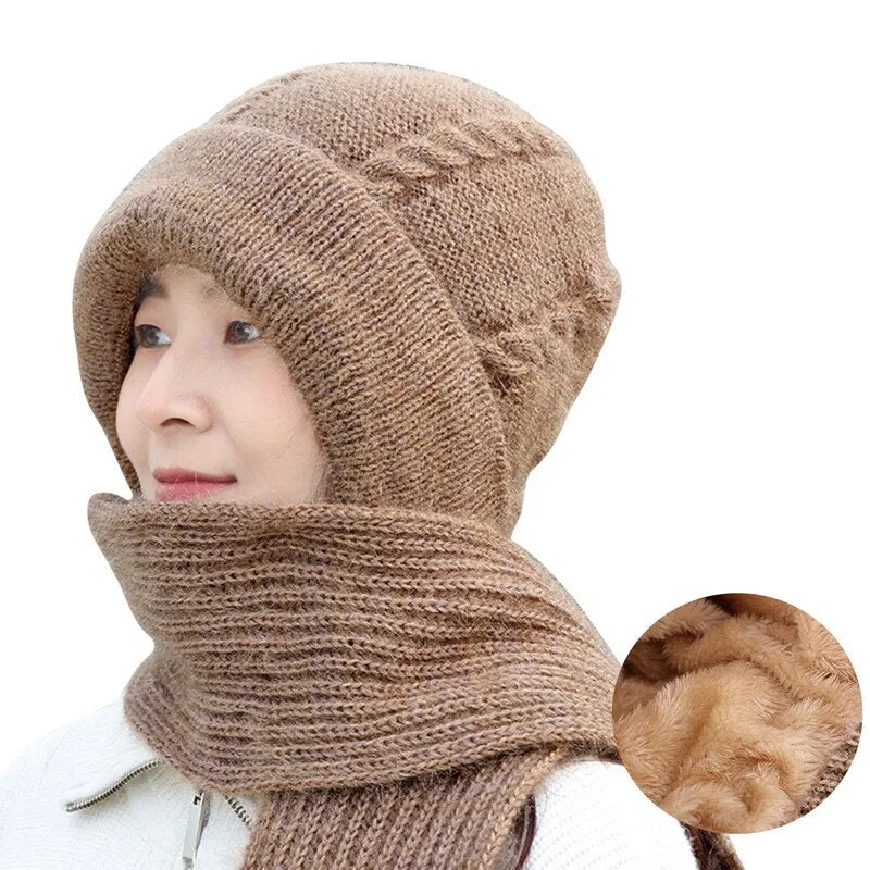 Warm Fuzzy Hat and Scarf Set - Luxicro