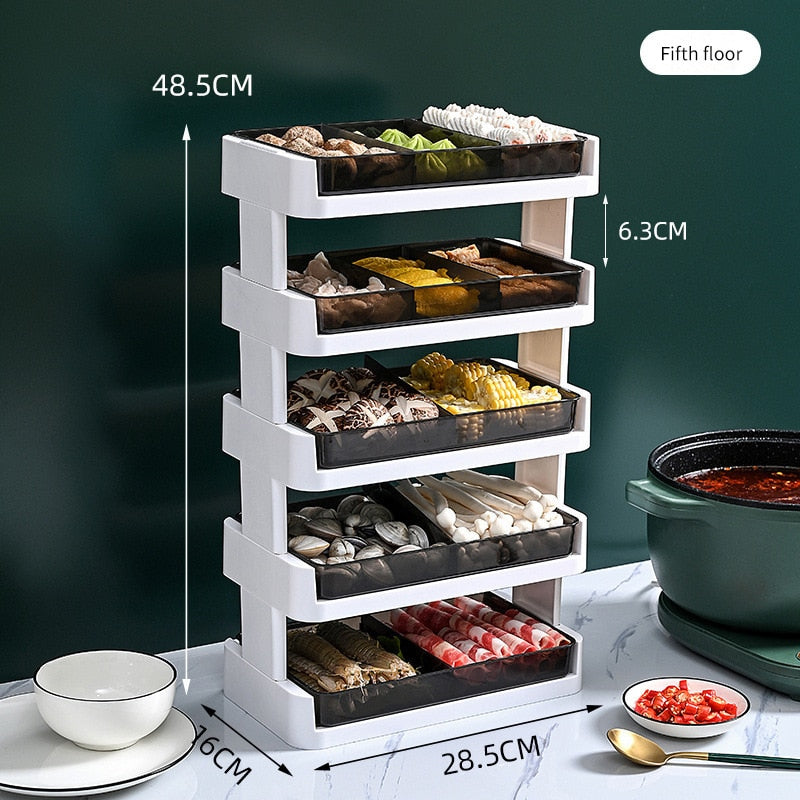 Space Saving Kitchen Shelf Organizer Rack