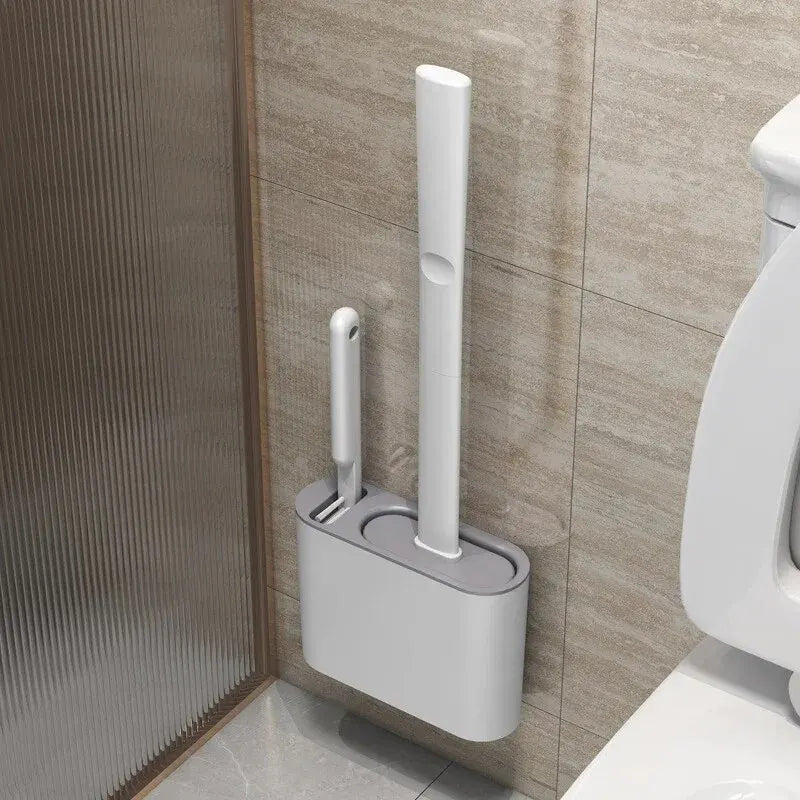 Bathroom Cleaning Toilet Brush Set with Holder - Luxicro