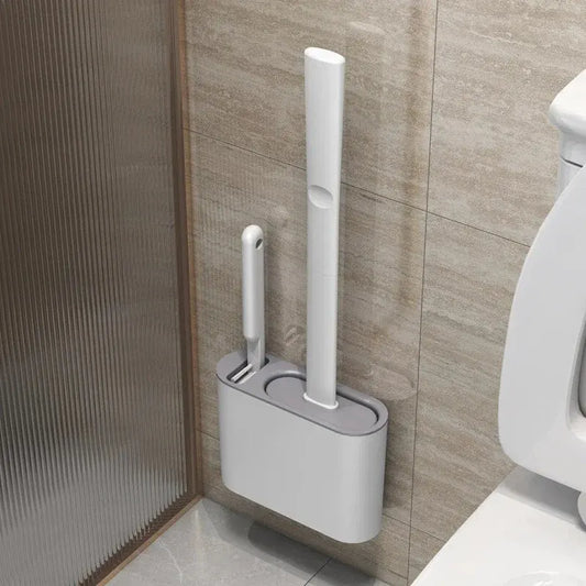 Bathroom Cleaning Toilet Brush Set with Holder - Luxicro