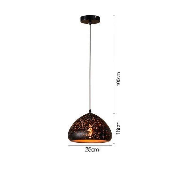 Rustic Chic Metal Hanging Lamp