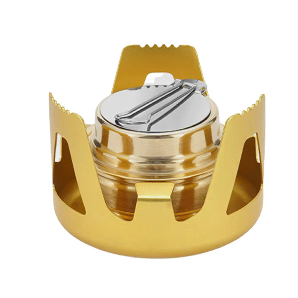 Compact Lightweight Camp Stove with Adjustable Burner - Luxicro