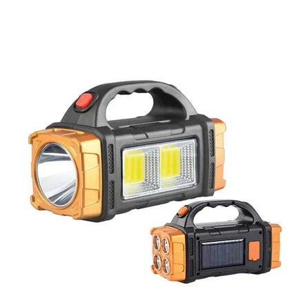Compact Solar Power Bank with LED Light