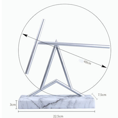 Stylish Metal Spiral Office Decor