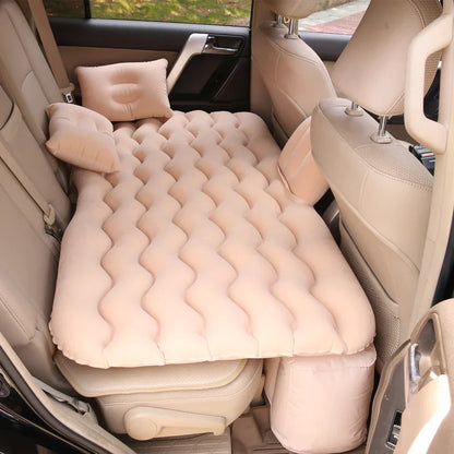 Inflatable Car Travel Bed with Pillow & Patch Kit