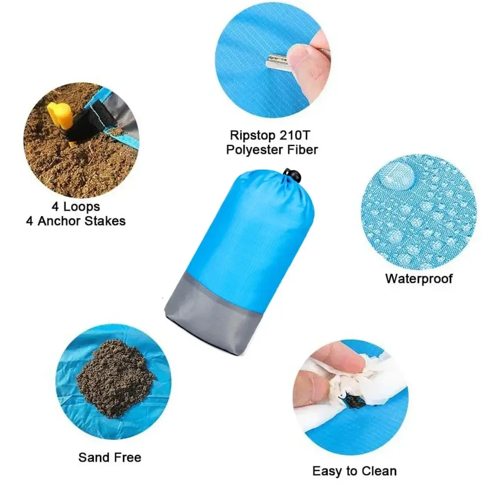 Big Waterproof Outdoor Beach Blanket