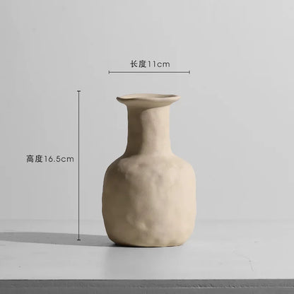Simple White Ceramic Decorative Vase